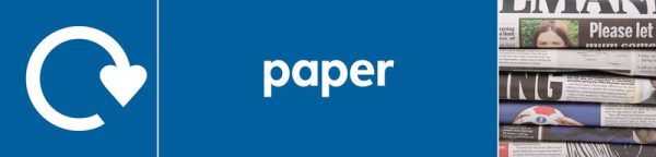 Paper - WRAP Paper Waste Recycling Pictorial Signs
