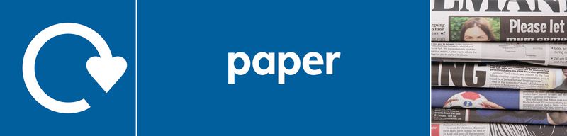 Paper – WRAP Paper Waste Recycling Pictorial Signs