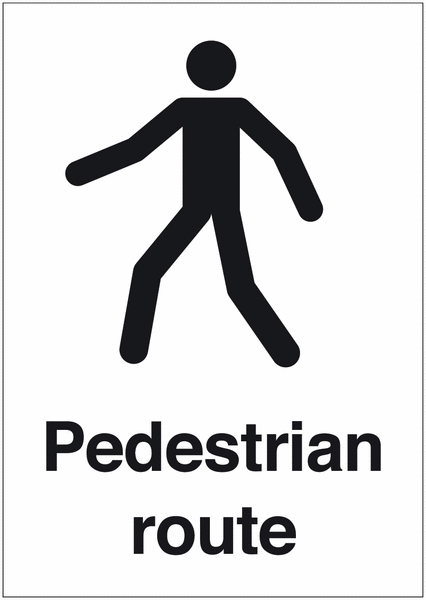 Pedestrian Route Signs