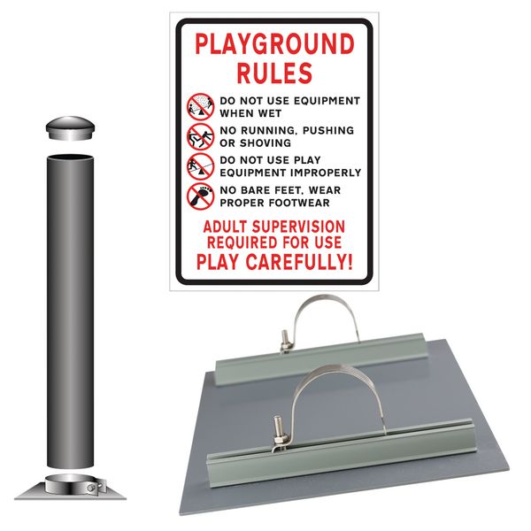 Playground Rules – School Sign Installation Kit