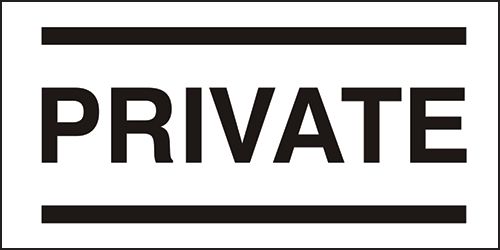Private Sign