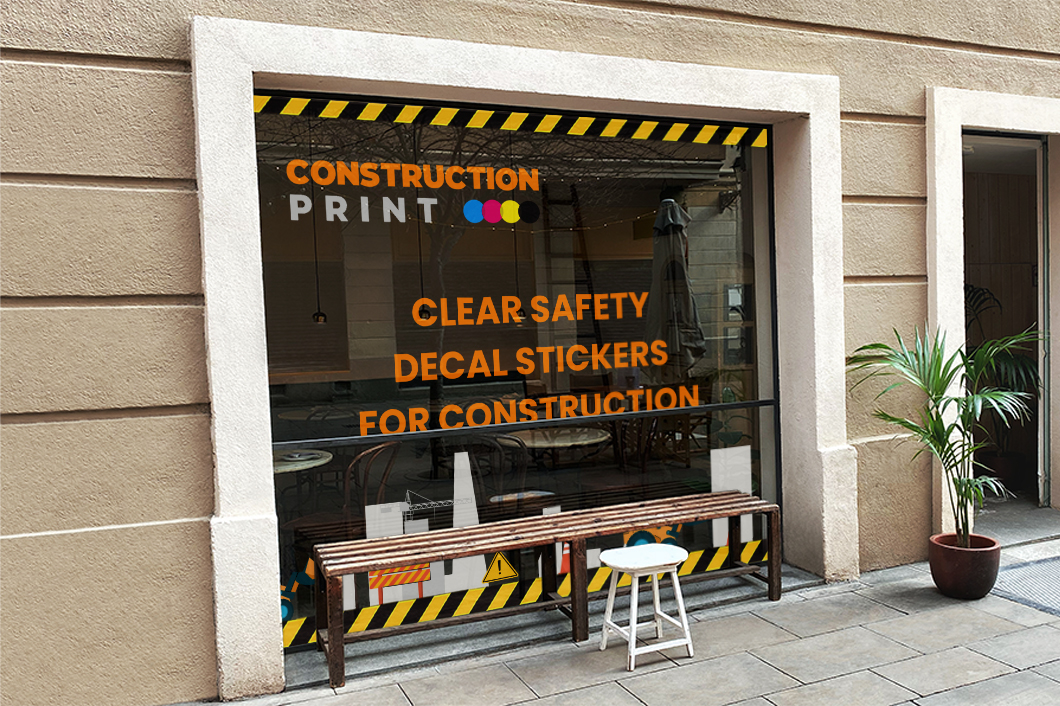 Clear Safety Decal Stickers for Construction