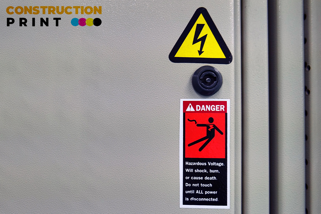 Clear Construction Safety Sticker Printing