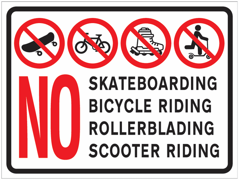 Prohibited Acts – NO Sign for Car Parks