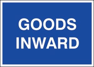 Public Information Signs Goods Inwards
