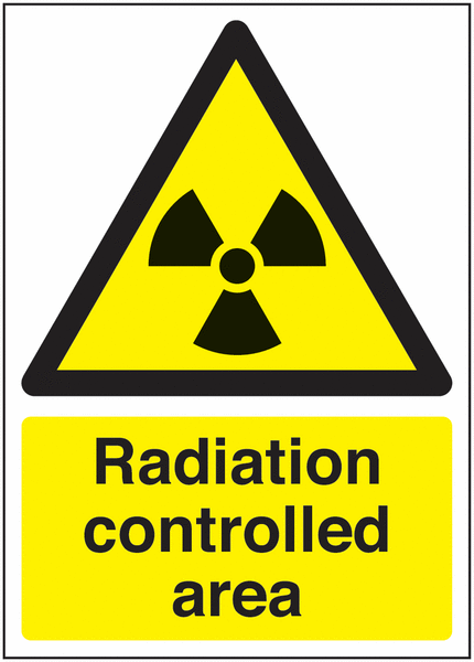 Radiation Controlled Area Signs