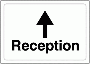 Reception (Forward Arrow) Sign