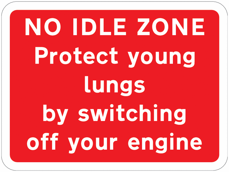 Road Traffic Signs – No Idle Zone
