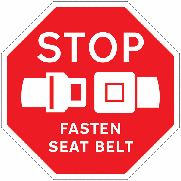 STOP – Fasten Seatbelt Sign