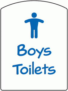 School & Education Signs – Boys Toilets