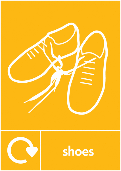 Shoes – WRAP Textile Waste Recycling Signs