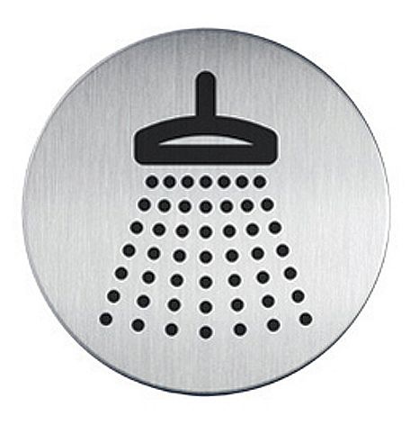 Shower facilities Round Door Signs