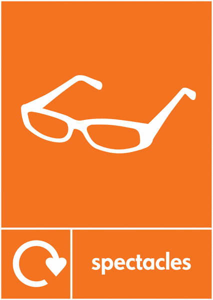 Spectacles - WRAP Other Waste Recycling Signs