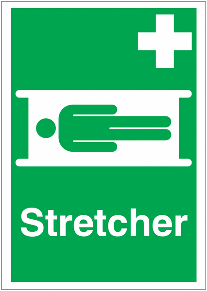 Stretcher First Aid Signs