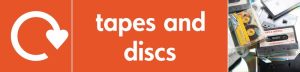 Tapes & Discs – WRAP Other Waste Recycling Pictorial Signs