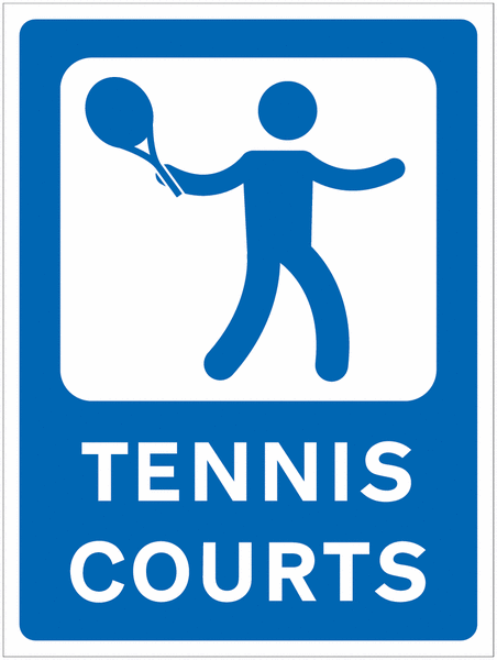 Tennis Court Sign