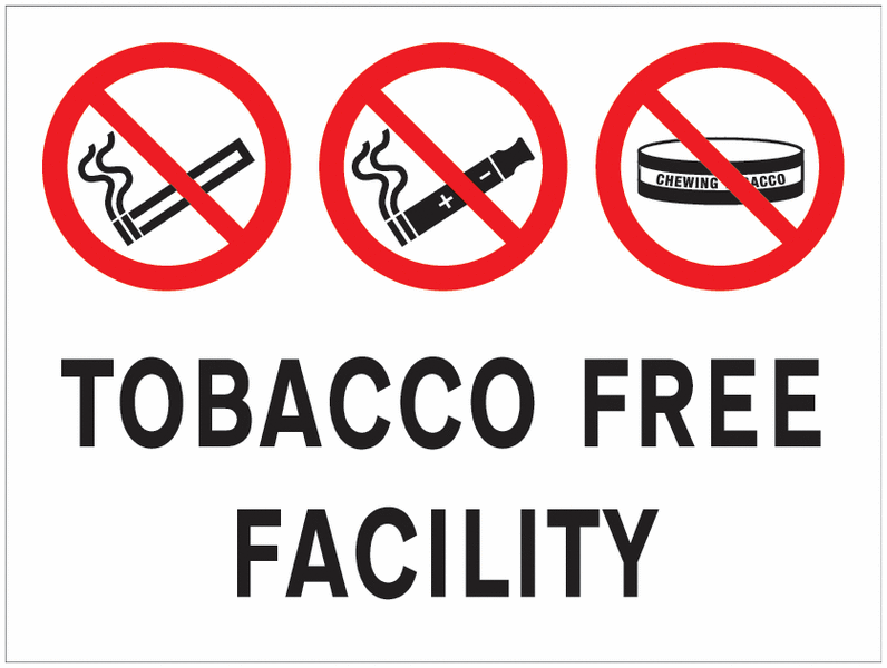 Tobacco Free Facility Sign