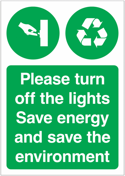 Save Energy Signs