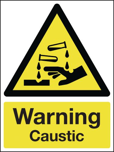 Warning Caustic Signs