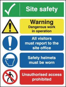 Warning Dangerous Work In Operation Multi-Message Signs